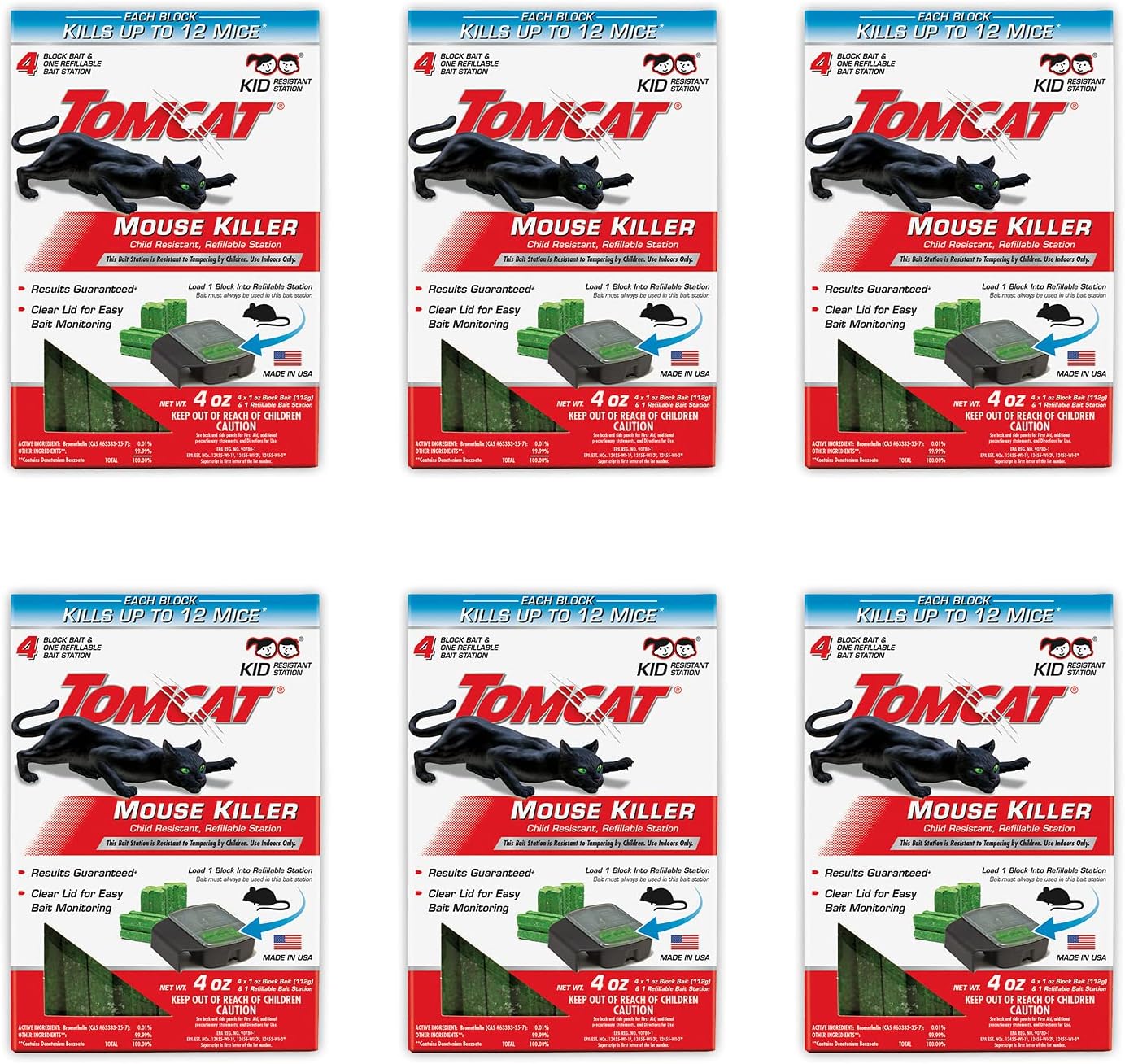 Tomcat 0372110 Tier 1 Refillable Mouse Bait Station