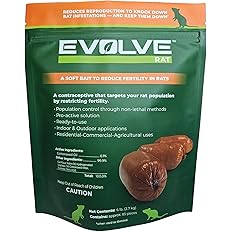 Evolve Rat Birth Control Soft Bait Sausages – 6 lbs | Scientifically Proven Rat Population Control | Not a Poison, Long-Term Population Management