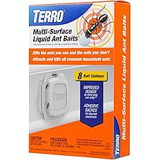 TERRO Ant Killer Bait Stations T300B - Liquid Bait to Eliminate Ants - Bait System - 12 Count Stations for Effective Indoor Ant Control