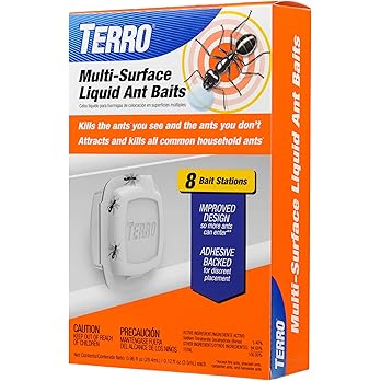 TERRO Ant Killer Bait Stations T300B - Liquid Bait to Eliminate Ants - Bait System - 12 Count Stations for Effective Indoor Ant Control