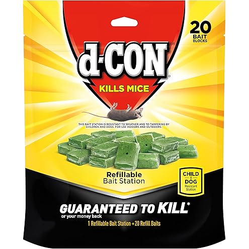 d-CON Disposable Corner Fit Mouse Poison Bait Station, 3 Bait Stations, Packaging May Vary