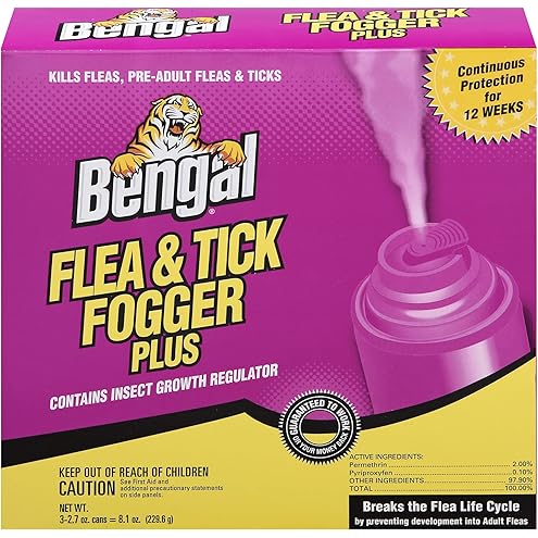 Bengal 55201 Roach & Flea Fogger, 3-Pk. - Quantity 6