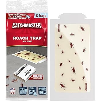 LULUCATCH Cricket & Insect Glue Traps 24 Pack, Adhesive Bug Catcher, Pre-Baited Spider Scorpion Trap, Non-Toxic Glue Boards Indoor for Home Catching Bugs,Small Mice & Rodents, Pet Safe Pest Control