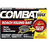 Combat Roach Killing Bait, Roach Bait Station For Large Roaches, Kills The Nest, Child-Resistant, 8 Count,Insects