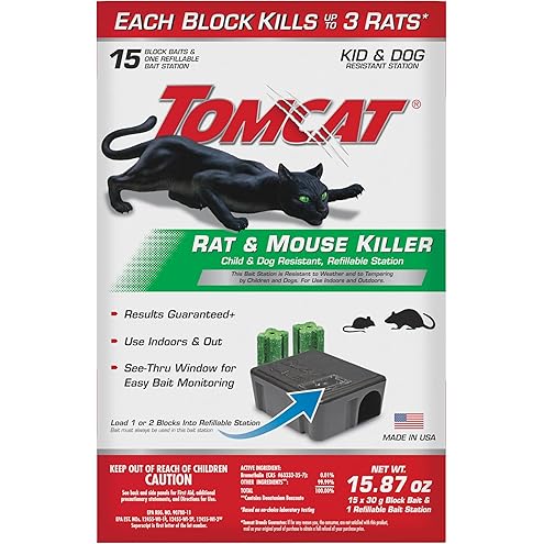 Tomcat 0372110 Tier 1 Refillable Mouse Bait Station