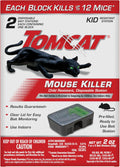 Tomcat Mouse Killer Child Resistant, Disposable Station, 2 Pre-Filled Ready-To-Use Bait Stations