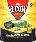 D-Con Refillable Corner Fit Mouse Poison Bait Station Refills, 10 Count