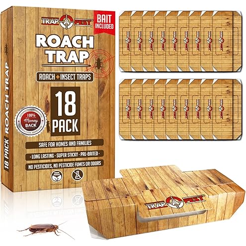 MaxGuard MaxGrip Glue Traps (24 Traps) Non-Toxic Extra Sticky Glue Board Pre-Baited with Fruity Scent Attractant Trap & Kill Insects, Bugs, Spiders, Crickets, Scorpions, Cockroaches, Centipedes, Mice