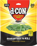 d-CON Refillable Corner Fit Mouse Poison Bait Station, 1 Trap + 20 Bait Refills
