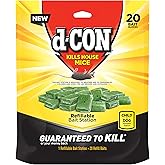 d-CON Disposable Corner Fit Mouse Poison Bait Station, 3 Bait Stations, Packaging May Vary