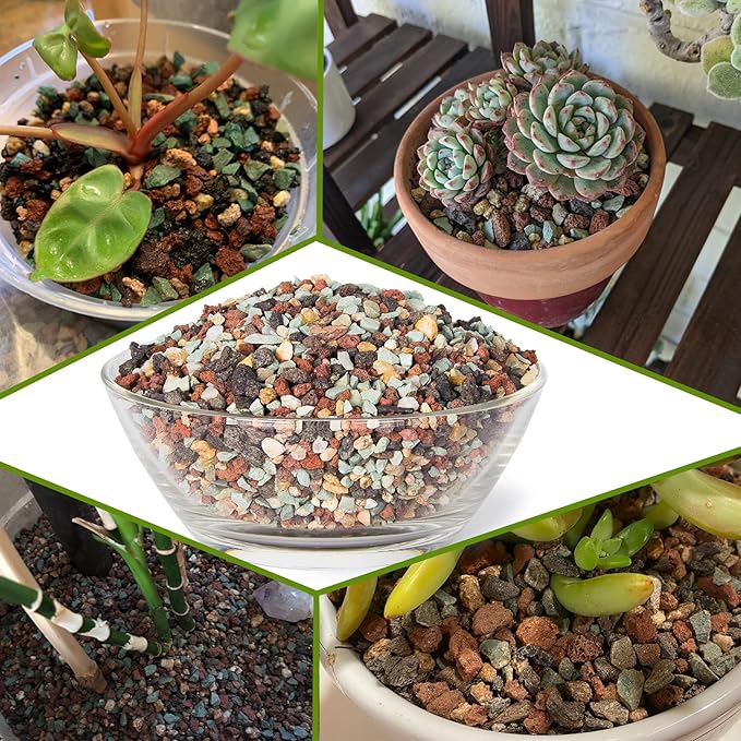 Succulent Pots with Drainage, 10 Inch Large Succulent Planters with 2.2lb Mix Pebbles, Planting Tools Set for Beginner, Shallow Marble Bonsai Pot with Stand Ceramic Pot for Indoor Cactus Flower Plants