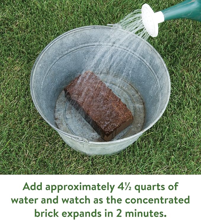 Burpee Organic Coconut Coir Concentrated Seed Starting Mix, 16 Quart (Pack of 12)