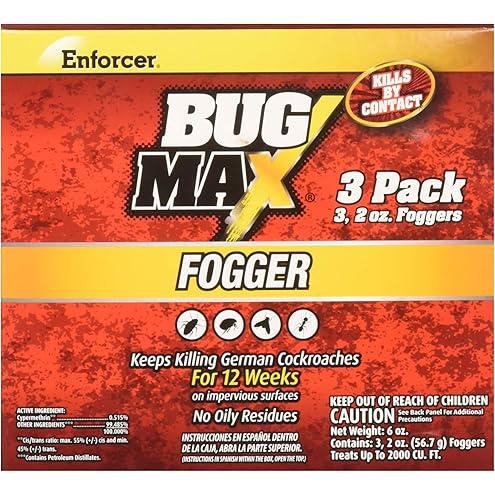 Bengal Chemical 55201 Roach and Flea Indoor Fogger, 3-2.7 oz. Cans