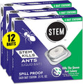 STEM Liquid Ant Baits, Kills The Queen and Colony, for Indoor Use, 12 Spill Proof Bait Stations
