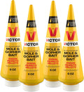 Victor M6006 Outdoor Mole & Gopher Poison Peanuts, Mole and Gopher Killer Bait, 4 Pack