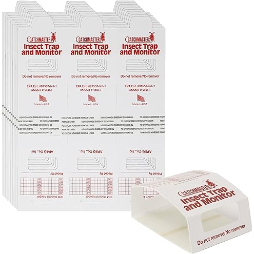 MaxGuard Spider + Insect Traps (12 pcs Box Trap) | Non-Toxic Extra Sticky Glue Traps, Kill Black Widow Hobo Brown Recluse Spiders and Other Crawling Bugs & Insects |