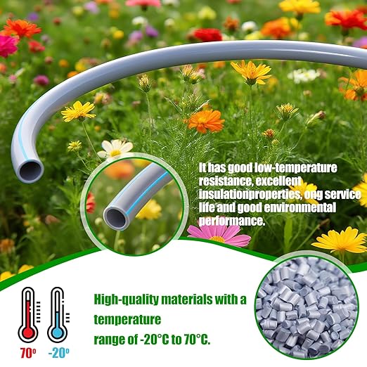27pcs Drip Irrigation System Kit with Quick Connect Fittings, Adjustable Nozzles, and Y-Shaped Distribution Tubing for Garden, Lawn, Greenhouse, and Outdoor Plants