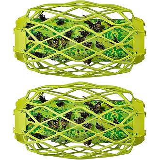 4 Pack Upgraded Wasp Trap Outdoor Hanging, Carpenter Bee and Hornet Catcher, Reusable Yellow Jacket Trap with Bait Reservoir, Bee Killer and Wasp Catcher for Outside (Green)