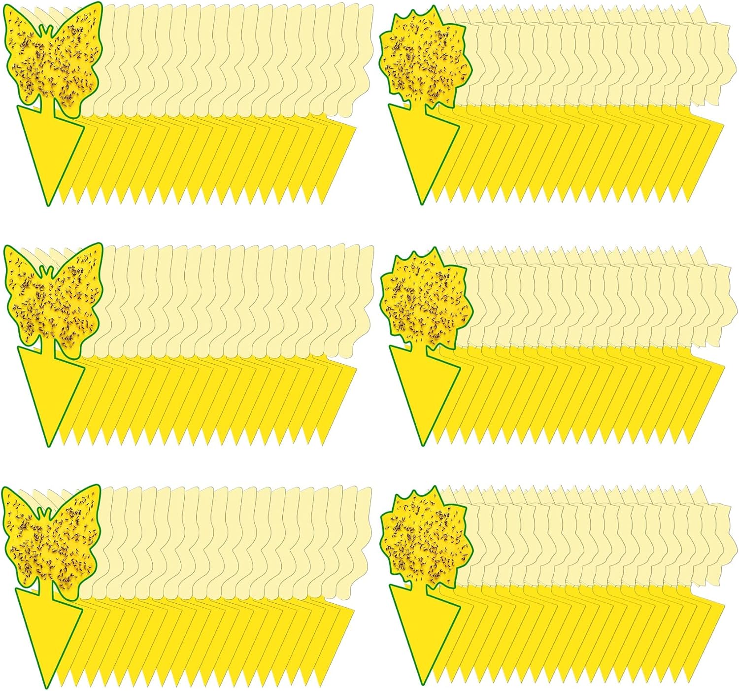 40 Pack Fungus Gnat Traps for House Indoor Yellow Sticky Traps for Gnats Sticky Traps for Plants, Dual-Sided Fungus Gnat Sticky Traps Fruit Fly Traps for Indoors