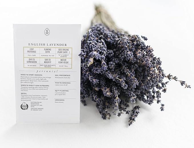 Sereniseed Certified Organic Herb Seeds (20-Pack) – Non GMO, Heirloom – Seed Starting Video