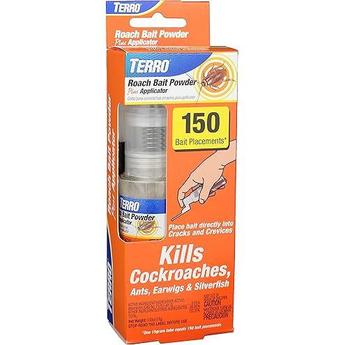 Terro T502 Ready-to-Use Indoor Cockroach Gel Bait Killer - Kills German, American, Oriental Roaches, 3 oz