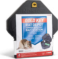 Gold Key Rat Depot Plastic Tamper-Resistant Bait Station – Heavy-Duty Rodent Control Station – Secure, Reusable Design for Indoor & Outdoor Use