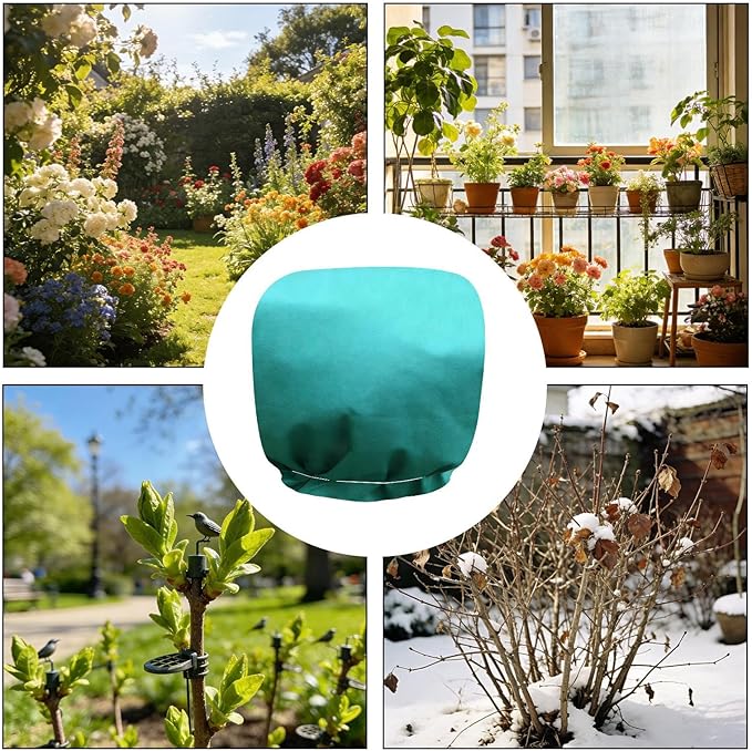 Plant Freeze Protection Cover - Frost Cover for Plant | Breathable Tree Freeze Protection - for Forestry Greenhouse Garden Landscape Outdoor Backyard Raised Bed Winter Farm