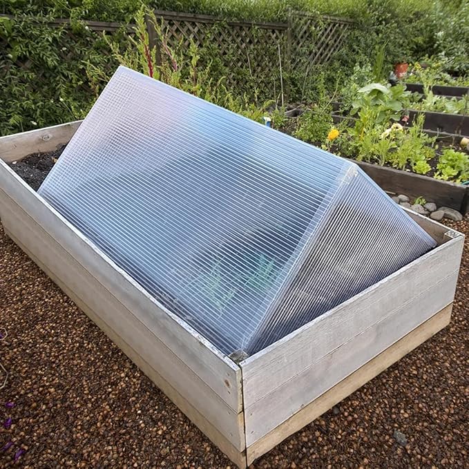DGSL 20 Pcs Polycarbonate Greenhouse Panels, 4' x 2' x 0.16'' Twin-Wall Panels, Polycarbonate Sheet for All Weather Outdoor Garden and Greenhouse Covering