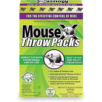 Evolve Mouse Birth Control Soft Bait Sausages – 1.5 lbs | Scientifically Proven Mouse Population Control | Not a Poison, Long-Term Population Management