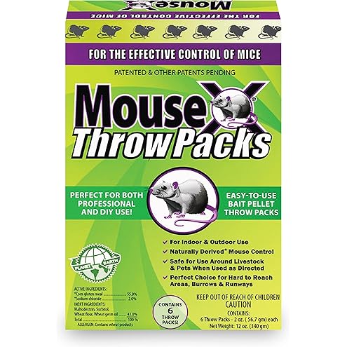 Evolve Mouse Birth Control Soft Bait Sausages – 1.5 lbs | Scientifically Proven Mouse Population Control | Not a Poison, Long-Term Population Management