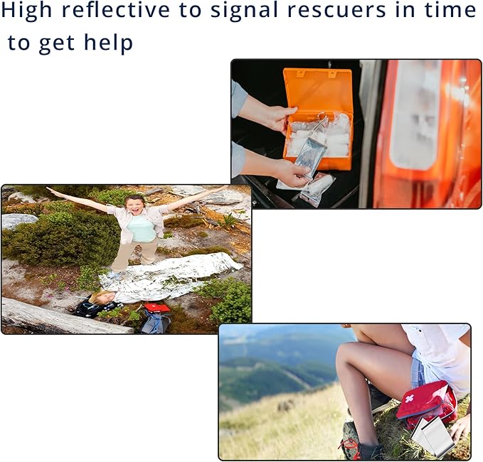 Reflective Mylar Film Silver Mylar Sheets Garden Greenhouse Covering foil for Grow Room Plant Growth Outdoor Survival Camping First Aid (83 x 51 Inch), 6 PCS