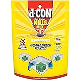 d-Con Corner Fit Mouse Poison Bait Station with 1 Trap and Bait Refills, Plain, 20 Count