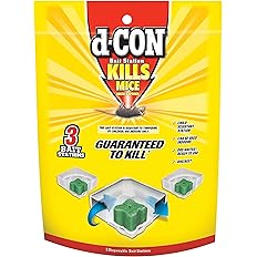 d-Con Corner Fit Mouse Poison Bait Station with 1 Trap and Bait Refills, Plain, 20 Count