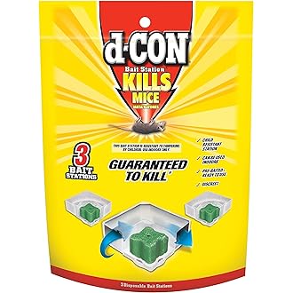 D-Con Refillable Corner Fit Mouse Poison Bait Station Refills, 10 Count