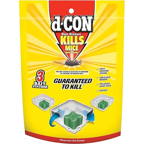 D-Con Refillable Corner Fit Mouse Poison Bait Station Refills, 10 Count