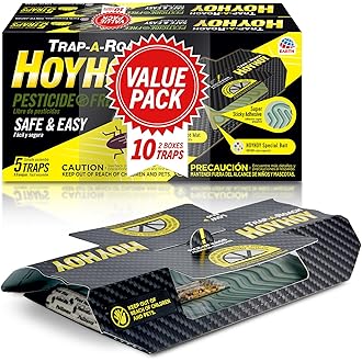 Cockroach Traps,Roach Traps,Cockroach Bait,Roach Motel,Child & Pet Friendly (10 Pack)