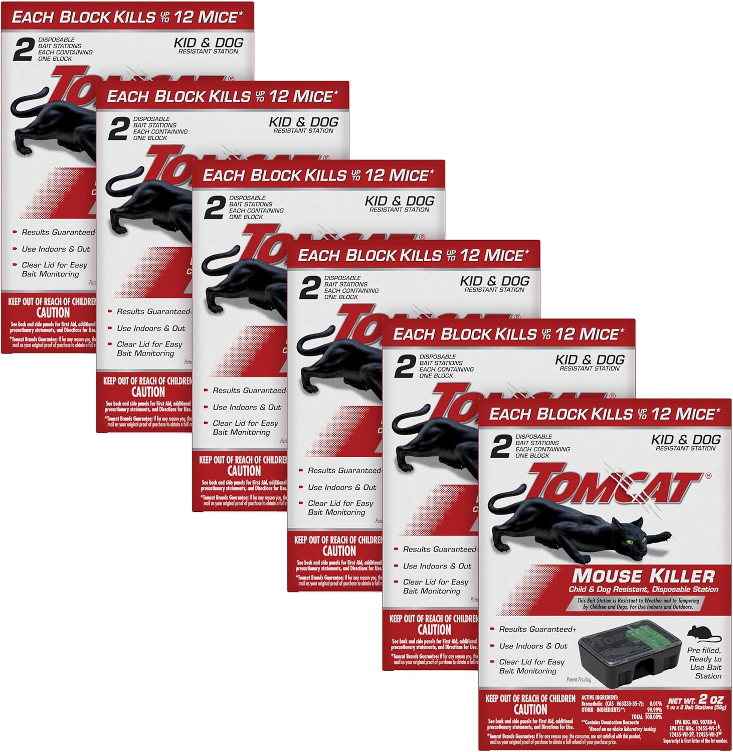 Tomcat 0372110 Tier 1 Refillable Mouse Bait Station