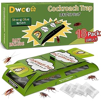 Cockroach Traps,Roach Traps,Cockroach Bait,Roach Motel,Child & Pet Friendly (10 Pack)