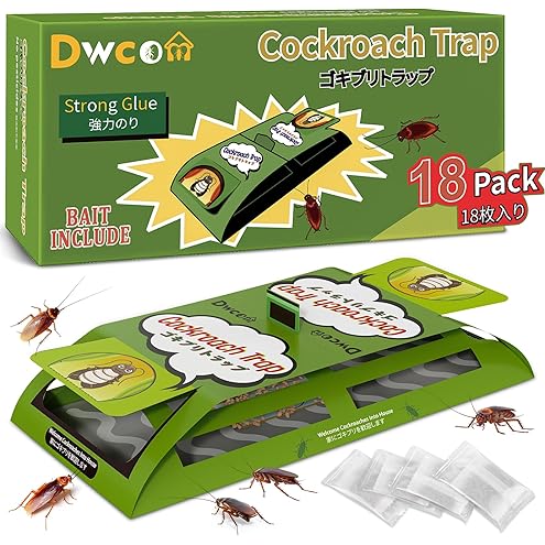 Cockroach Traps,Roach Traps,Cockroach Bait,Roach Motel,Child & Pet Friendly (10 Pack)