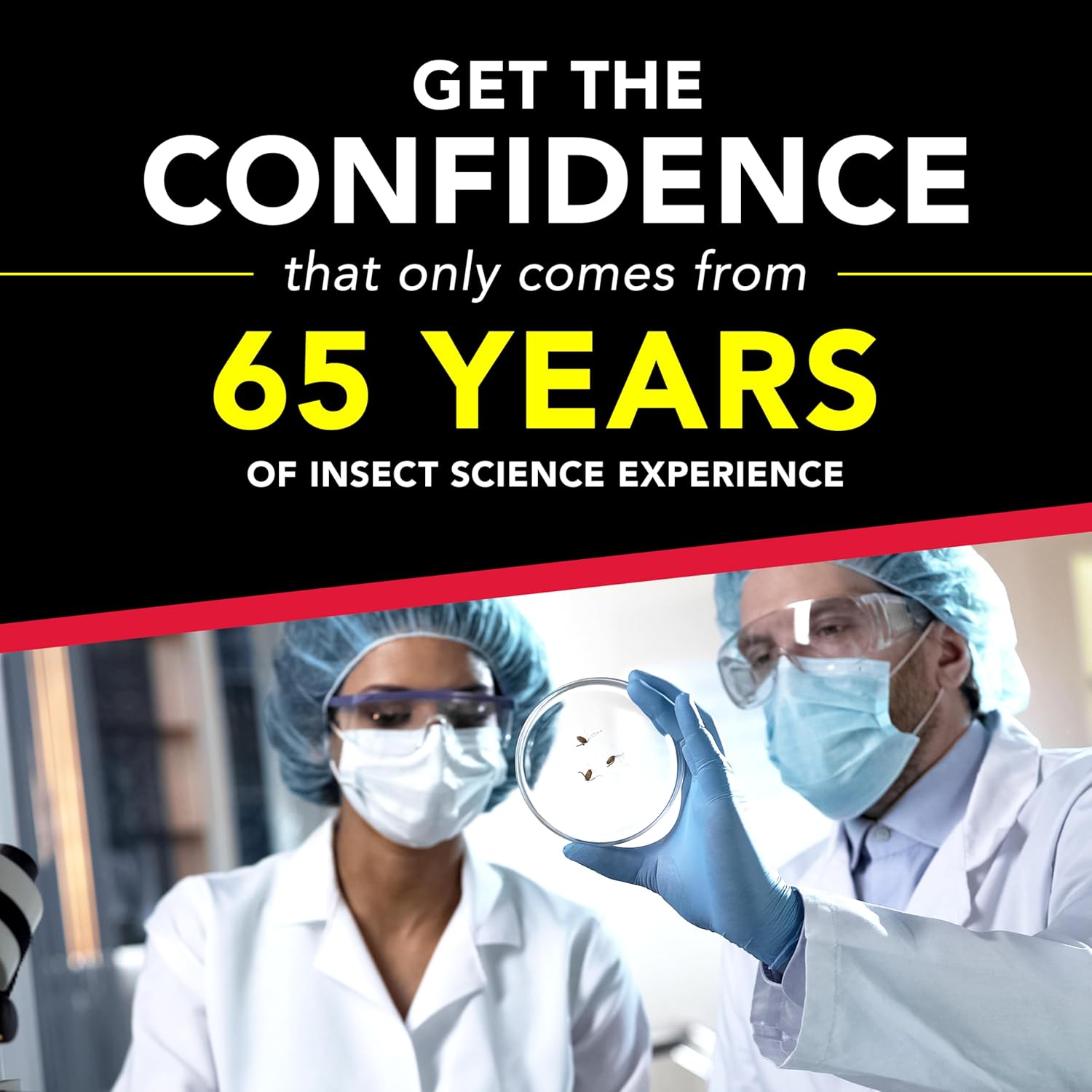 Raid Double Control Small Roach Baits, Plus Egg Stoppers, Child Resistant, For Indoor Use, Kills Roaches for 3 Months, 12 Count