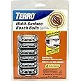 TERRO Ant & Roach Bait - Indoor Ant Killer and Roach Killer - 4 Bait Stations - Attracts and Kills Ants, Roaches, and Silverfish - T360