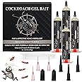 4 Tubes Cockroach Gel Bait for Home Indoor Outdoor, Powerful Roach Repellent Bait Trap Infestation Solution, Ready to Use Kitchen, Bathroom, Basement & Hidden Areas Pest Repellent