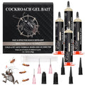 4 Tubes Cockroach Gel Bait for Home Indoor Outdoor, Powerful Roach Repellent Bait Trap Infestation Solution, Ready to Use Kitchen, Bathroom, Basement & Hidden Areas Pest Repellent