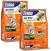 TERRO T2600 Perimeter Outdoor Ant Bait Plus - Attracts and Kills Carpenter Ants, Roaches, Crickets, Earwigs, Silverfish, Slugs and Snails - 2 Pack, 4Lbs