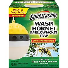 4 Pack Upgraded Wasp Trap Outdoor Hanging, Carpenter Bee and Hornet Catcher, Reusable Yellow Jacket Trap with Bait Reservoir, Bee Killer and Wasp Catcher for Outside (Green)