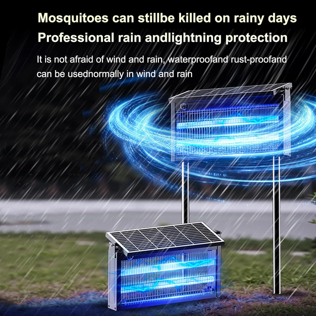 17.7 * 9.8 * 7.1in Bug Zapper Outdoor - Mosquito Repellent Outdoor Patio,Solar Bug Zapper Indoor,Waterproof Portable Fly Zapper,High Powered 4500V Mosquito Zappers Killer for Home,Patio,Camping