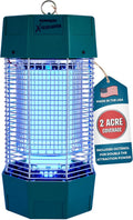 Flowtron Electric Bug Zapper 2 Acres Outdoor Insect Control with Dual Lure Method, 120W UV Light & Octenol Attractant for Fly & Mosquito, 5600V Kill Grid, Made in USA