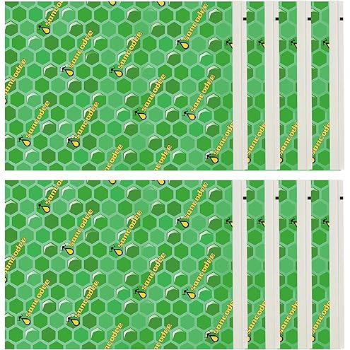 4 Pack Upgraded Wasp Trap Outdoor Hanging, Carpenter Bee and Hornet Catcher, Reusable Yellow Jacket Trap with Bait Reservoir, Bee Killer and Wasp Catcher for Outside (Green)