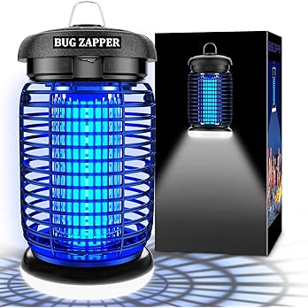 Bug Zapper Outdoor, Mosquito Zapper with LED Light, Fly Zapper Outdoor Indoor, Insect Zapper Electric Fly Traps, Plug in Mosquito Killer for Patio Yard