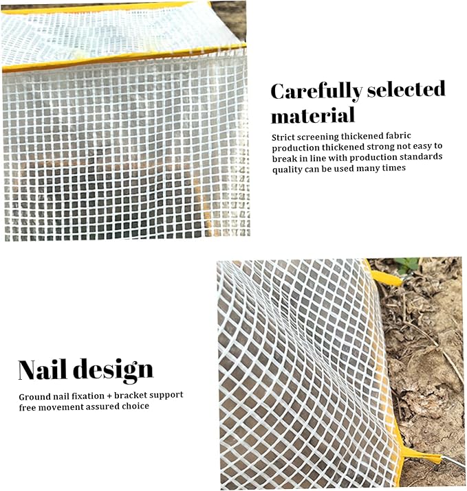 Plant Covers, Foldable Raised Garden Bed Cover, Garden Row Accelerator Cover 31.5x13.4x13.7 Plant Net Cage Greenhouse for Protecting Vegetable Fruit..